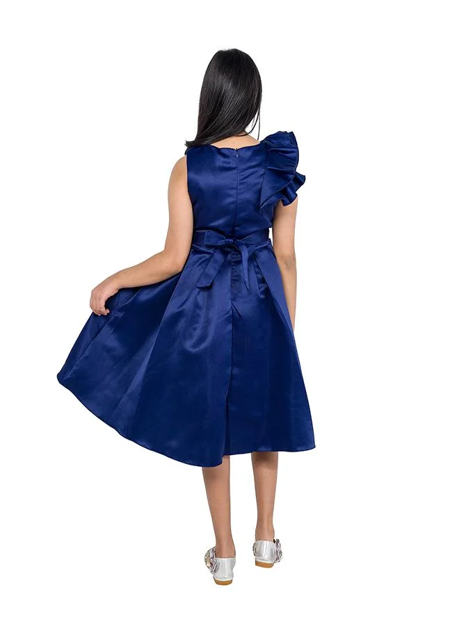 babyqlo Royal Sapphire Glam Dress for Girls