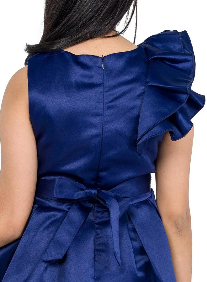 babyqlo Satin Ruffle Dress