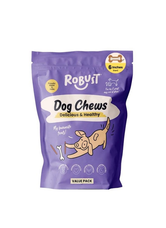 Long Lasting All-Natural Dog Chew Bones - 6 Inches (6 Units) | Premium Compressed Rawhide Chews For Small, Medium & Large Dogs | Healthy & Digestible Rawhide Bones To Improve Oral Health - pzsku/ZCD547E8C29D5CD93F9BBZ/45/_/1728309211/ad13c430-6d3d-4ea4-b41d-00b244278dac