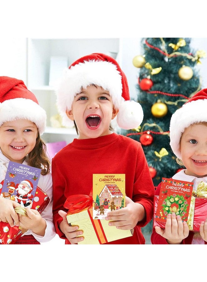 Qpout 16 Christmas Coloring Books Bulk for Kids Party Favors Xmas Mini Coloring Booklets DIY Art Drawing Book Set for Christmas Party Goodie Bag Filler School Kids Activity Supplies - Image 4