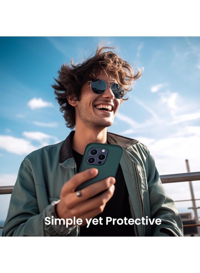 Houmt iPhone 15 Pro Case 6.1 Inch Liquid Gel Silicone iPhone 15 Pro Cover Inside Microfiber Soft Silky Touch Anti-Scratch Thin Shockproof Cover Compatible with iPhone 15 Pro - Image 5