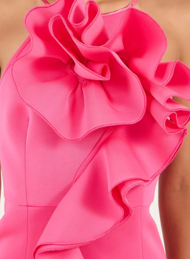 ستايلي Ruffled Sheath Dress