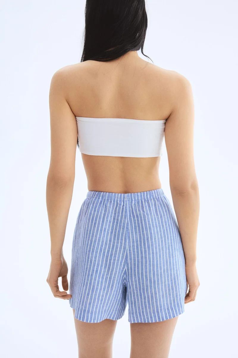 H&M Linen drawstring shorts