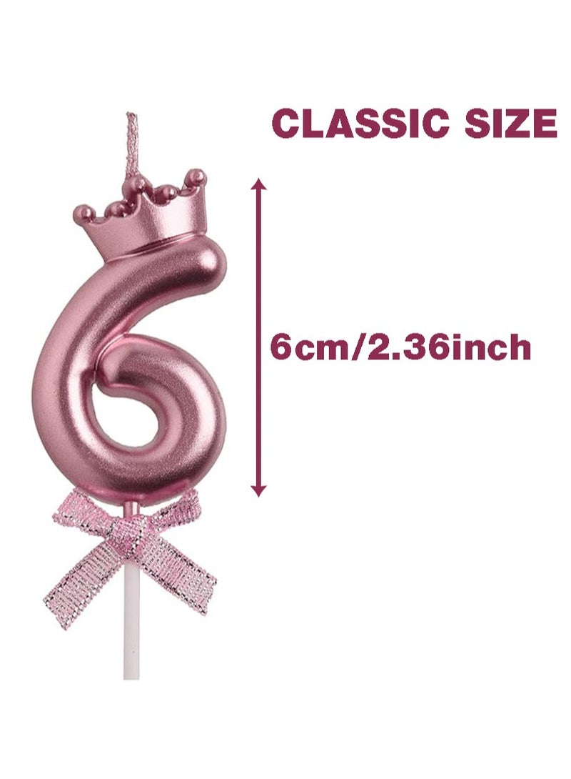 Number Birthday Candles, for Cake Decoration,Birthday,Wedding Anniversary, (Number 6) - Image 2