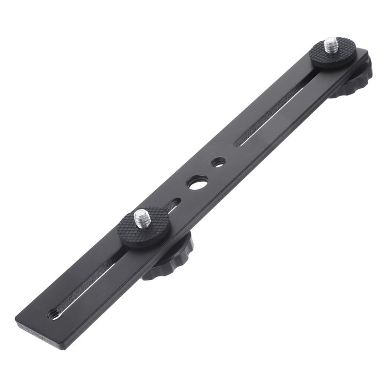 T Shaped Dual Head Microphone Stand Adjustable Flash Bracket For Live Broadcasting - Image 2