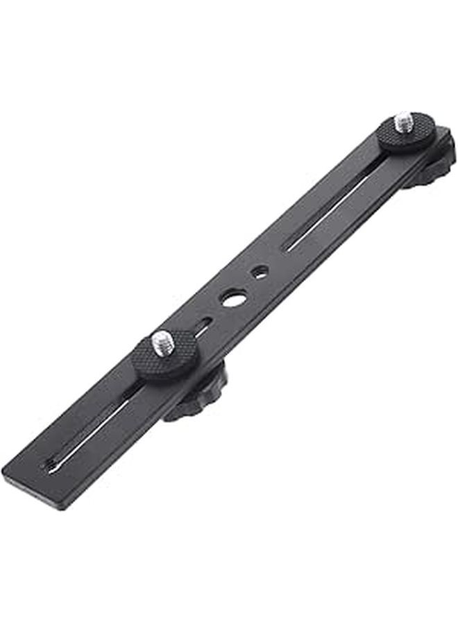 T Shaped Dual Head Microphone Stand Adjustable Flash Bracket For Live Broadcasting - Image 1