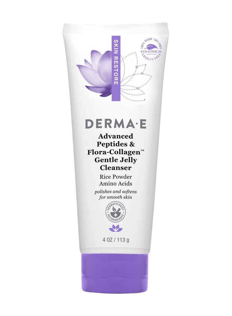 derma-e Advanced Peptides & Flora Collagen Gentle Jelly Cleanser