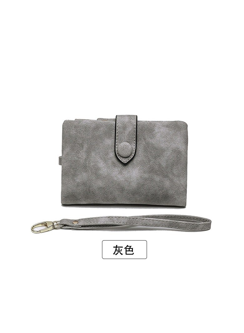 KUYING New Triple Fold Multi Card Frosted Wallet