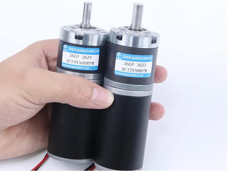 36-36ZY High Torque Low Noise Long Life Reversible Adjustable Speed Geared Motor 12V 24V DC Planetary Gear Motor - (Speed(RPM): 24v 22rpm/ Voltage(V): 6mm) (24v 1538rpm 8mm) - Image 2