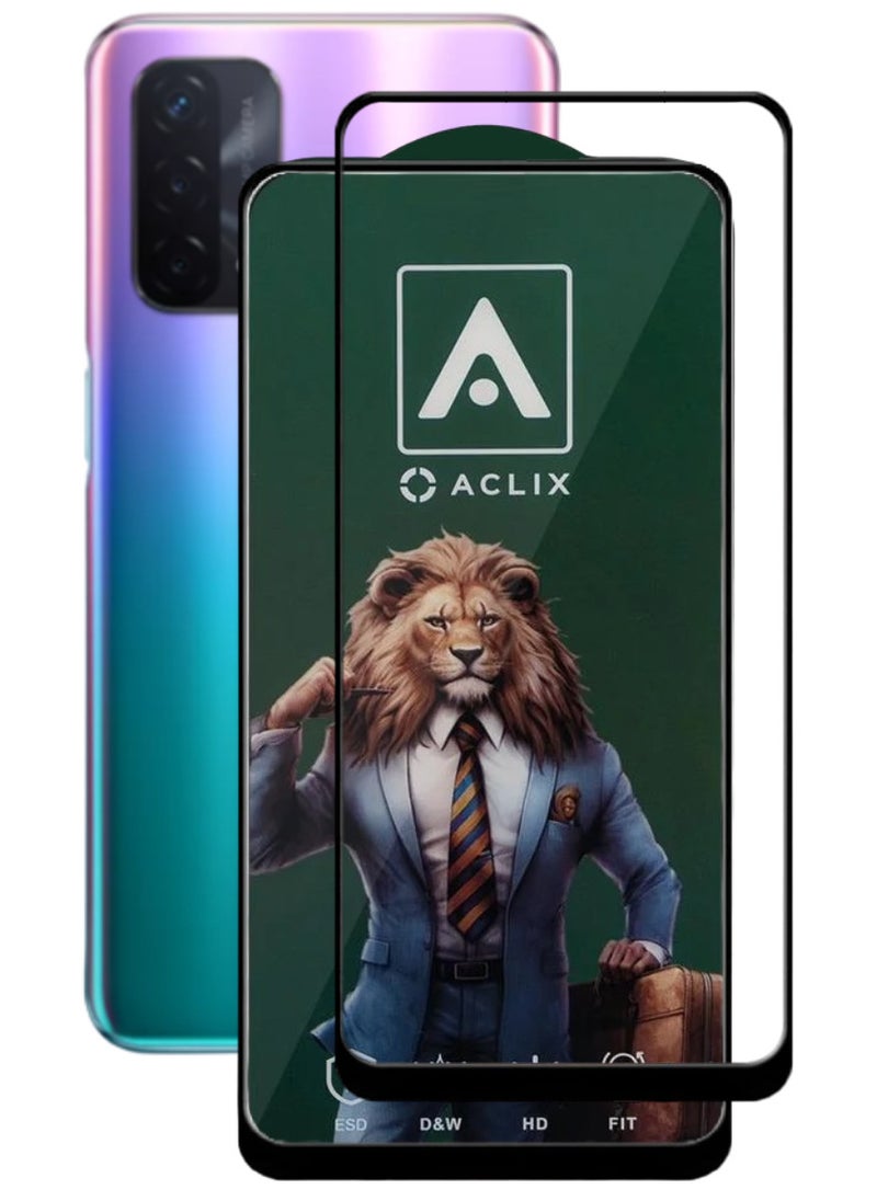 ACLIX Antistatic ESD Dustproof Premium Quality High Definition Tempered Glass Screen Protector Designed For Oppo A93 5G - Image 1