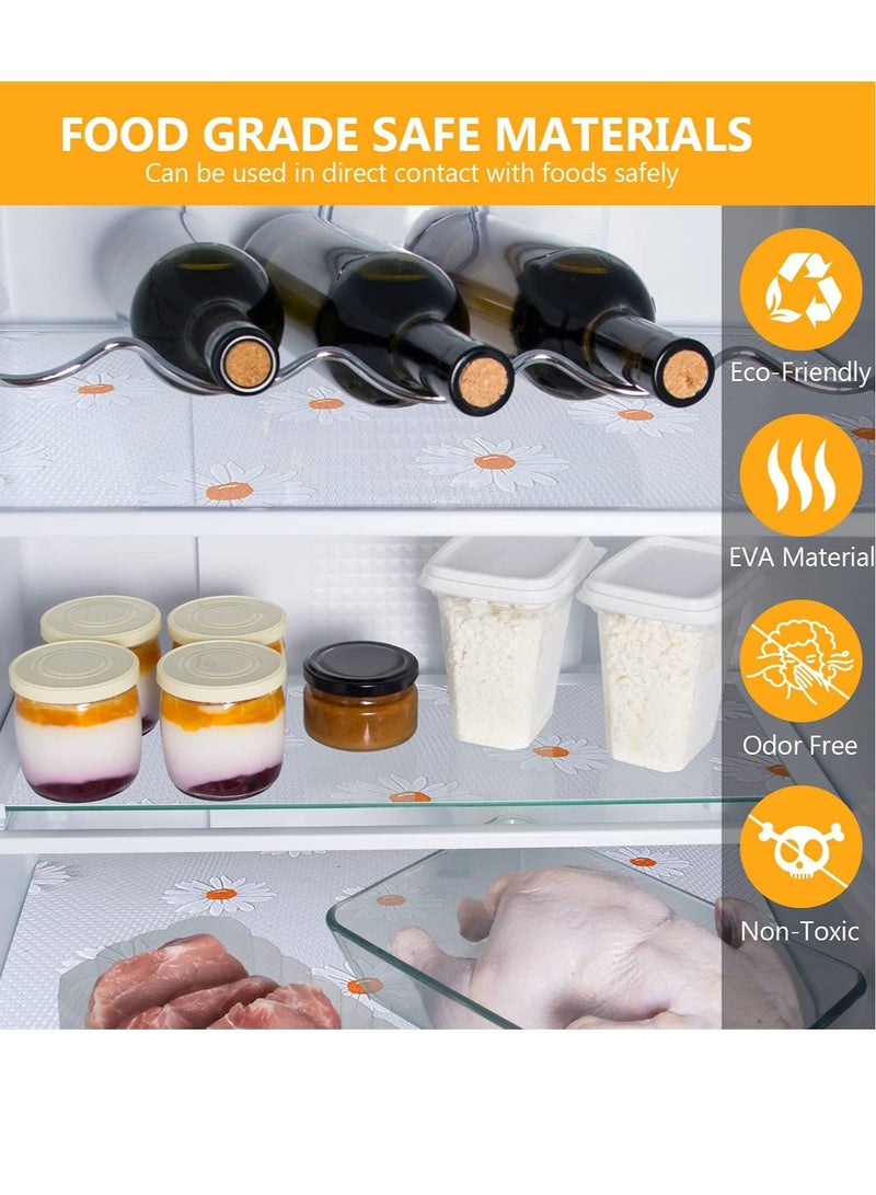 Excefore Shelf Liner Drawer Liner for Kitchen, Non-Adhesive Waterproof Transparent EVA Refrigerator Cabinet Drawer Pantry Shelves Liner, Non-Slip Can be Cut Placemats ( 17.7" x 196.8" )  - Image 5