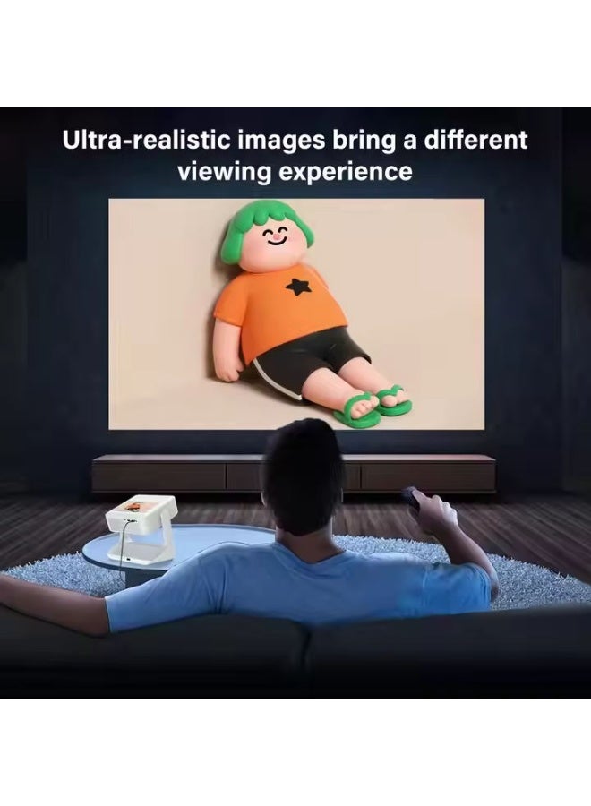 Dual Screen 4K Smart Projector | 1080P Full HD Home Theater Projector | 800 Lumens LED Android 12.0 Projector | WiFi 6 (2.4G/5G) | Wireless Mirroring | 30–180" Large Display | Supports 4K UHD for Home & Business - Image 3