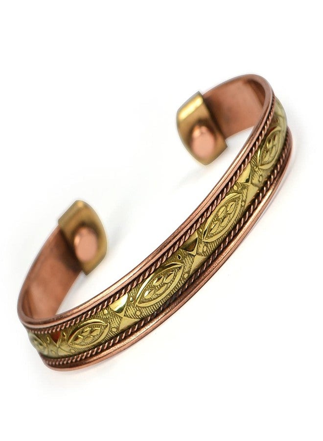 Crystu Mix Metal Adjustable free size Copper Kada Copper Bracelet Kada for Men and Women - Image 4