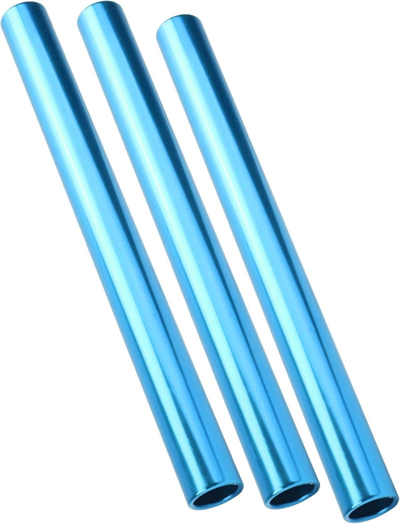 Keenso 3 Pcs Relay Race Baton,Aluminum Alloy Track and Field Relay Baton Sports Relay Race Baton Track and Field Sprint Match Batons(Blue) - Image 5
