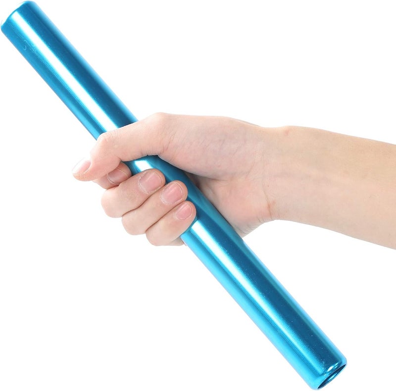 Keenso 3 Pcs Relay Race Baton,Aluminum Alloy Track and Field Relay Baton Sports Relay Race Baton Track and Field Sprint Match Batons(Blue) - Image 4