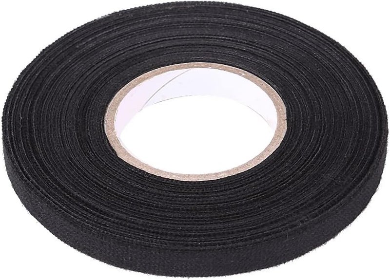 Keenso Felt Tape Automotive, Multipurpose Car Wiring Harness Self Adhesive Anti Squeak Rattle Tape Dash, Black (9mm × 25m) - Image 1