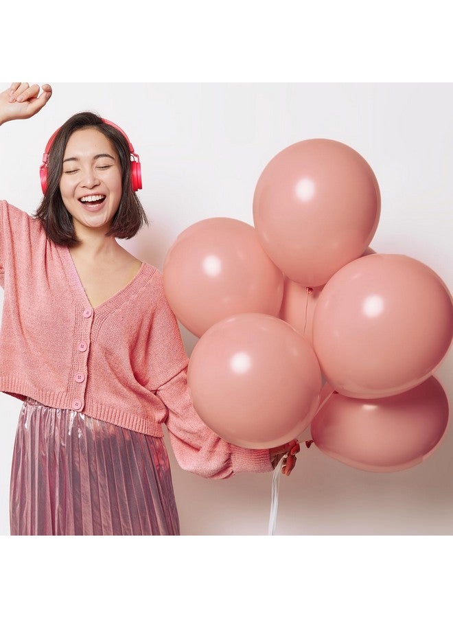 RUBFAC 129pcs Retro Pink Balloons Different Sizes 18 12 10 5 Inch, Latex Blush Balloon Garland Arch Kit for Valentine's Day Birthday Baby Shower Wedding Princess Boho Theme Party Decoration - Image 5