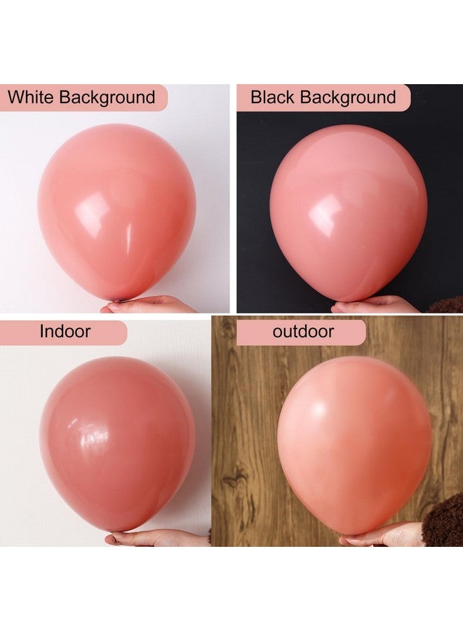 RUBFAC 129pcs Retro Pink Balloons Different Sizes 18 12 10 5 Inch, Latex Blush Balloon Garland Arch Kit for Valentine's Day Birthday Baby Shower Wedding Princess Boho Theme Party Decoration - Image 3