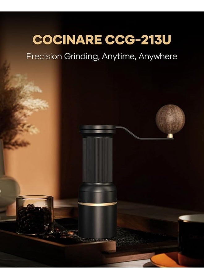 الكوكيناري مطحنة قهوة Cocinare ESSENCE DUO B38 Ultra – 2 في 1 كهربائية ولاسلكية مع وضع يدوي، 80 مستوى طحن دقيق، شفرات GhostEdge عالية الأداء، تصميم احترافي للإسبريسو والقهوة المقطّرة، مع قاعدة قابلة للفك (أسود أوبسيديان) - Image 4