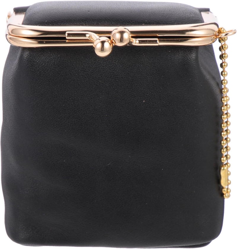 OSALADI Portable Lipstick Holder Case Mini Square Lip Gloss Storage Bag for Women, Black Compact Cosmetic Pouch for Travel and Daily Use - Image 1
