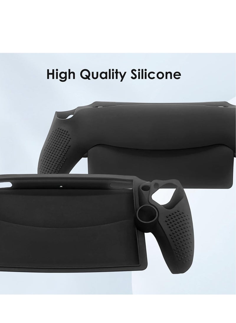 Generic Black Silicone Case for Playstation Portal - Shock Absorbent, Anti-Fingerprint  Scratch Resistant Cover  - Image 4