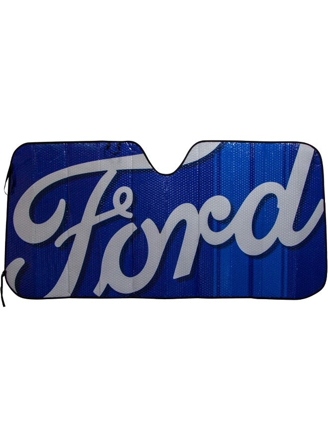 Plasticolor غطاء زجاج أمامي شمسية فورد زرقاء 003704R01 من بلاستيكلور - Image 1