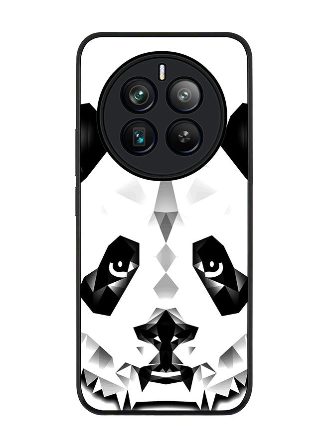 Stylizedd حافظة حواف سوداء متينة لهاتف Realme 12 Pro / Realme 12 Pro Plus 5G، حافظة ناعمة رفيعة مرنة من TPU جل - بولي باندا - Image 1