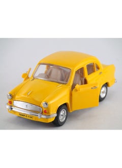 Centy Centy Toys Classic of Ambassador Car(Moris Oxford)-Kidsshub 13.3 X 5.3 X 5 cm, Weight:100gms ( Yellow Color)  - Image 1