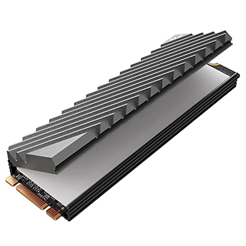 One enjoy M.2 2280 SSD Cooler Aluminium M.2 Heatsink Cooler with Silicone Thermal Pad for PC/PS5 (Grey) - Image 5