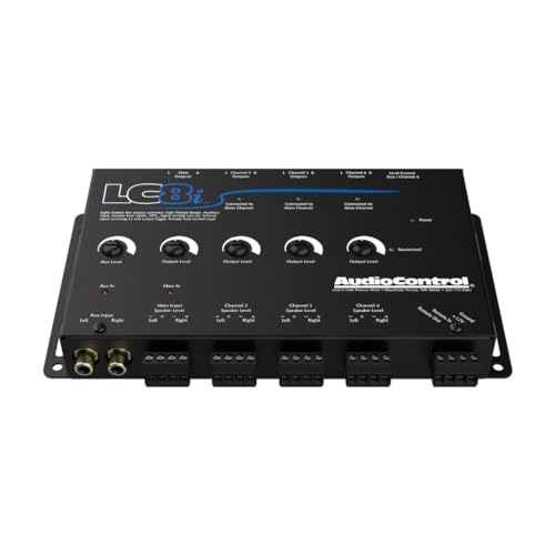 AudioControl LC8i أسود محول خرج خط 8 قنوات مع إدخال مساعد - Image 3