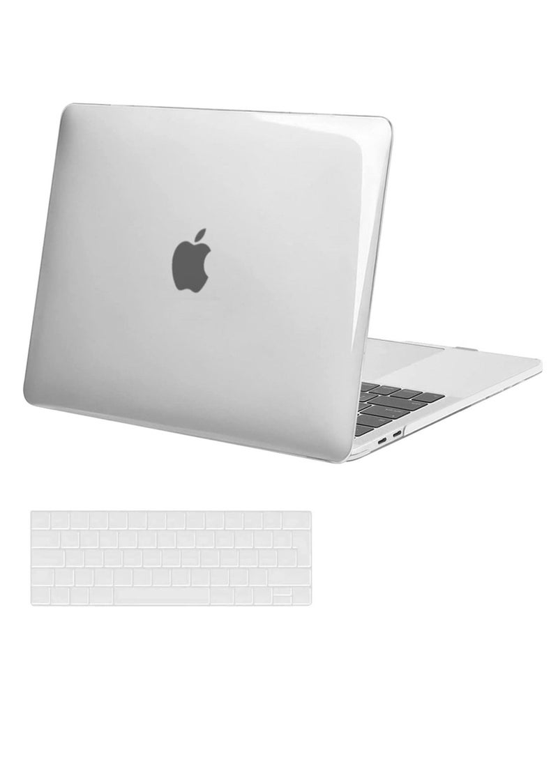 Generic MacBook Pro 13 inch Case M2 2022 2021 2020-2016 M1 A2338 A2251 A2289 A2159 A1989 A1708 A1706 Plastic Hard Shell Case & Keyboard Cover Skin Clear  - Image 1