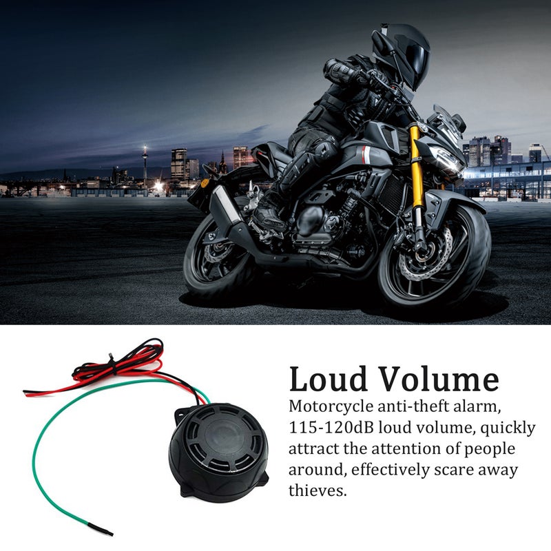 12 V Motorcycle Anti-Theft Device Adjustable Sensitivity Alarm Warning Horn with 1 Remote Controller - Image 2