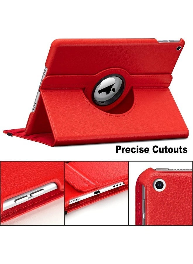 IAF 360Â° Rotating iPad Case in Red - Auto Sleep/Wake Cover with Adjustable Stand for iPad 9.7â€ (2017/2018), Air 2 & Air - Image 2