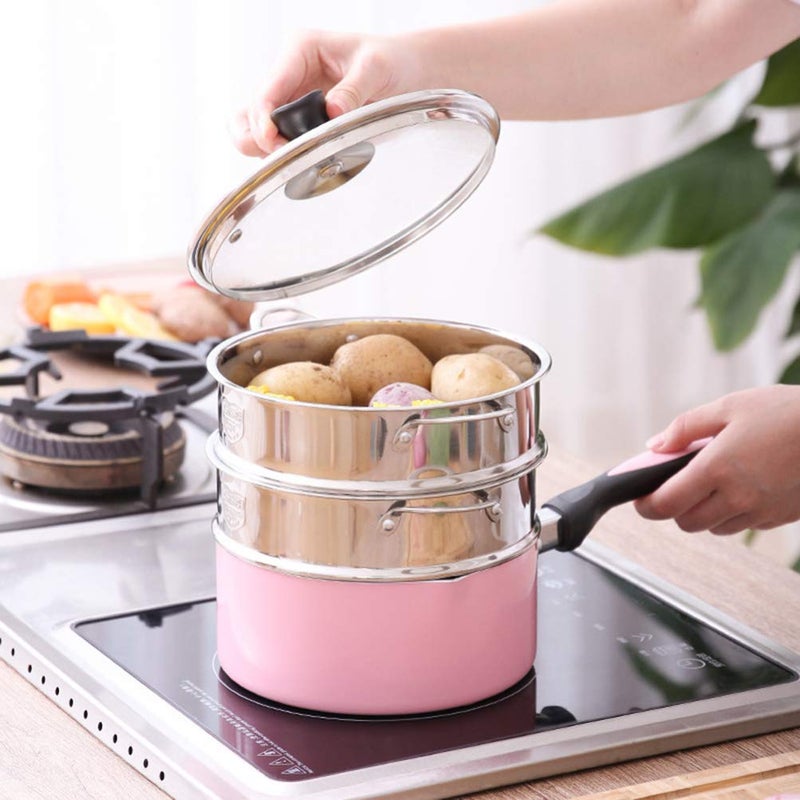 DOITOOL Stainless Steel Food Steamer Basket with Handles 9.44X7.67X2.36In Energy Efficient Multi-Vent Design for Steaming Vegetables Buns Dumplings in Home and Restaurant Kitchen - Image 4