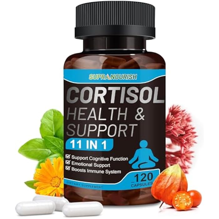 SUPRANOURISH Cortisol Supplements for Women, 1360mg Cortisol Manager & Cortisol Reducer, 11-in-1 Cortisol Balance Supplement with Ashwagandha, Rhodiola, L-Theanine, 120 Capsules 60-Day Supply - Image 1