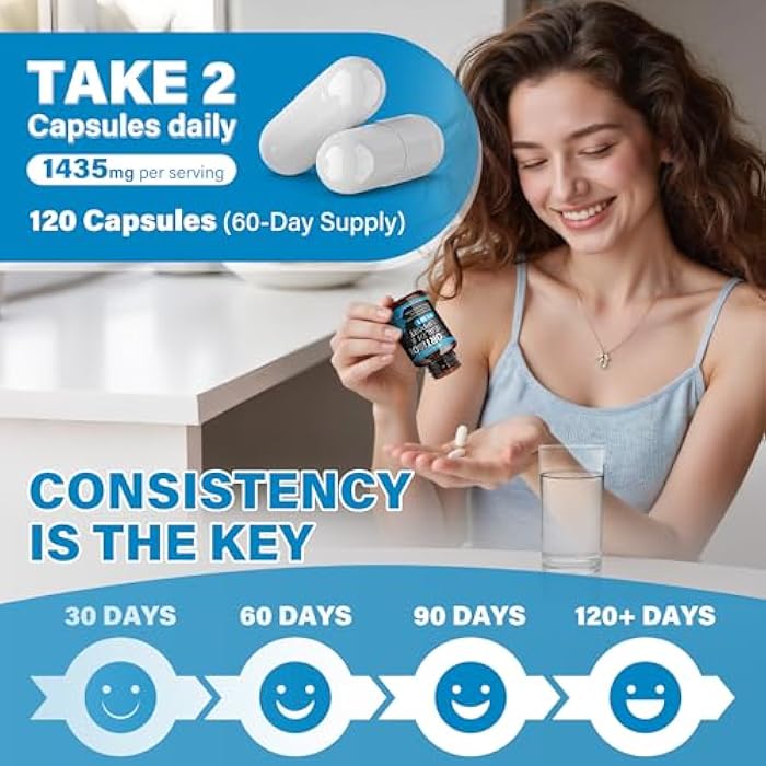 SUPRANOURISH Cortisol Supplements for Women, 1360mg Cortisol Manager & Cortisol Reducer, 11-in-1 Cortisol Balance Supplement with Ashwagandha, Rhodiola, L-Theanine, 120 Capsules 60-Day Supply - Image 5