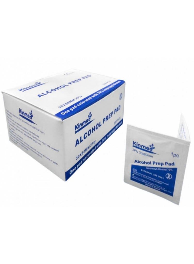 Kinmed Medical Alcohol Swabs, 200 Count - Image 1