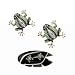 ORIESSE Frog Car Decor2pcs Cute Tree Frog Air Vent Clips Car Air FreshenersBling Rhinestone Animal Dashboard Decoration Accessories for WomenRefillable Aroma Diffuser - Image 2