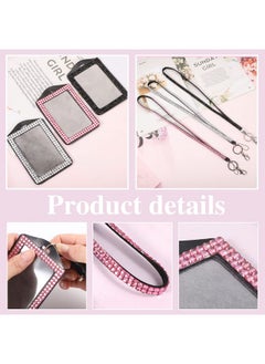 9 In 3 Sets 3 Color Upgraded Rhinestone Lanyard For Id Badges Bling Id Card Holder Crystal Retractable Badge Reel Neck Lanyard With Metal Clasp And Key Ring For Student Kids Women Teacher - pzsku/ZCD566078E68F8B301657Z/45/_/1720701699/3a286b2b-2107-48b6-be36-4d58cf5ff1a2