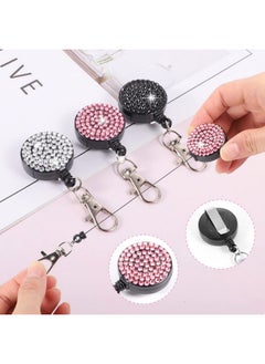 9 In 3 Sets 3 Color Upgraded Rhinestone Lanyard For Id Badges Bling Id Card Holder Crystal Retractable Badge Reel Neck Lanyard With Metal Clasp And Key Ring For Student Kids Women Teacher - pzsku/ZCD566078E68F8B301657Z/45/_/1720701703/7ae74f3f-1fe8-44ed-b10b-446af1a5ef03