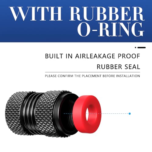 Prplet Aluminum Alloy Car Tyre Valve Caps (Set of 4) | Anti-Leak Rubber O-Ring | Rustproof | Universal Fit for Cars, Bikes & Universal (SUZ-ZOKI) - Image 2