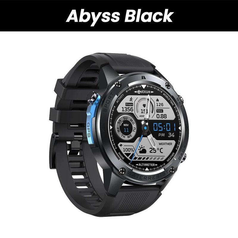 زيبليز ساعة ذكية Zeblaze Stratos 2 Ultra - أسود - Image 1