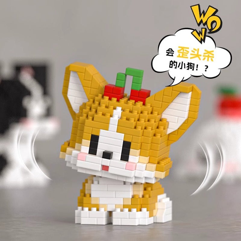 مكعبات بناء سلسلة الكلب اللطيف كورجي متوافقة مع LEGO مكعبات كرتونية دقيقة لعبة تعليمية للأطفال - Image 1