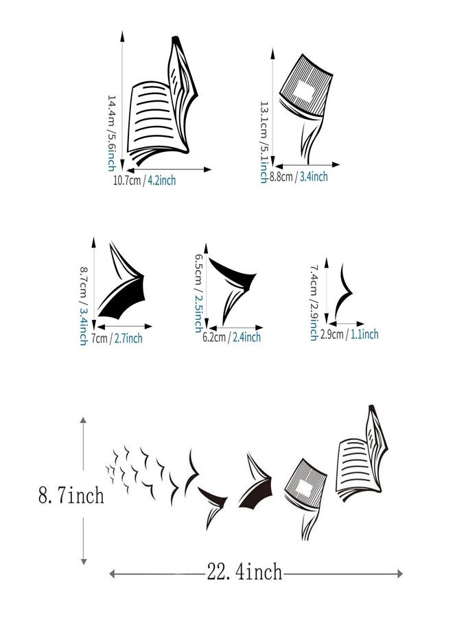 ADECALS ملصق حائط كتاب مفتوح من ADECALS - فن القراءة - Image 3