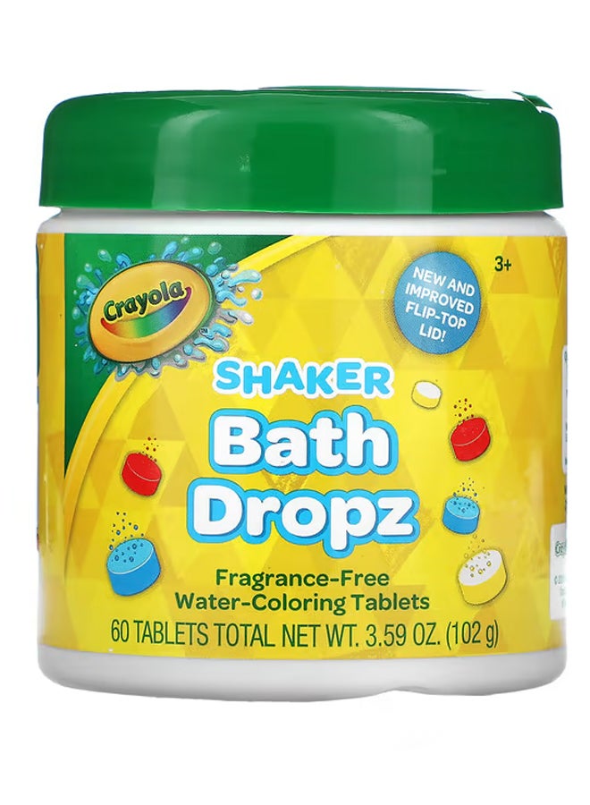 Crayola Shaker Bath Dropz3+Fragrance-Free60 Tablets3.59 oz (102 g)