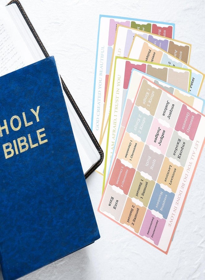 DOMMARE Bible Tabs for Women, 90 Piece Laminated Large Print Bible Bookmarks Index Tabs Study Supplies Guide Kit, Baptism Christian Gifts for Men Men Men Beginning - Image 4