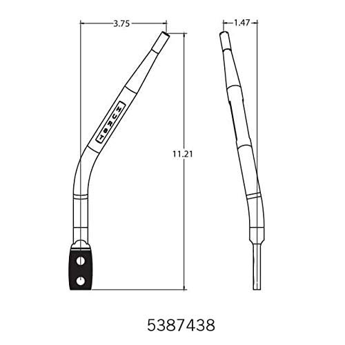 Hurst 5387438 OEM Style Chrome Plated Round Bar Stick - Image 5