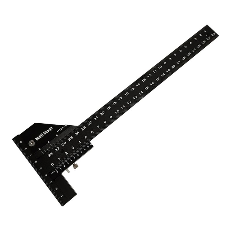 T Square For Woodworking,Multi-Angle Aluminum Alloy | Miter Angle Gauge For Carpentry Squares | for Workshop, and Metalwork - Image 1