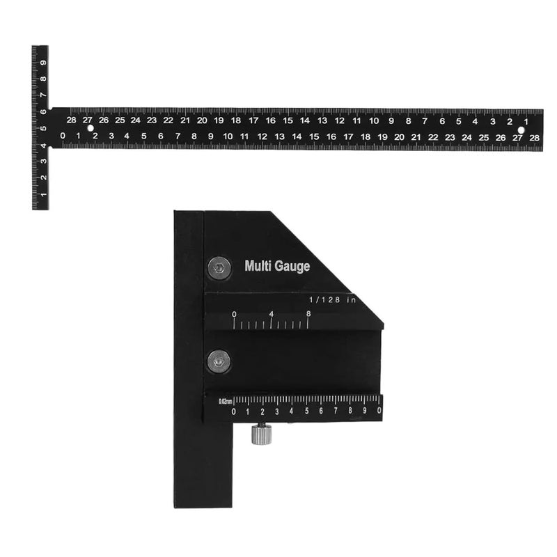 T Square For Woodworking,Multi-Angle Aluminum Alloy | Miter Angle Gauge For Carpentry Squares | for Workshop, and Metalwork - Image 5