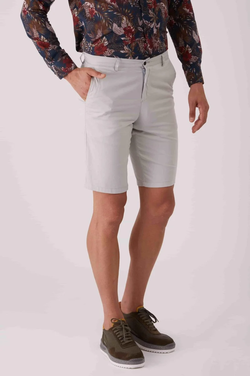 Light Gray Men's Regular Fit Short